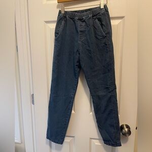 Uniqlo Girls Blue Pull On Denim Pants size 11-12